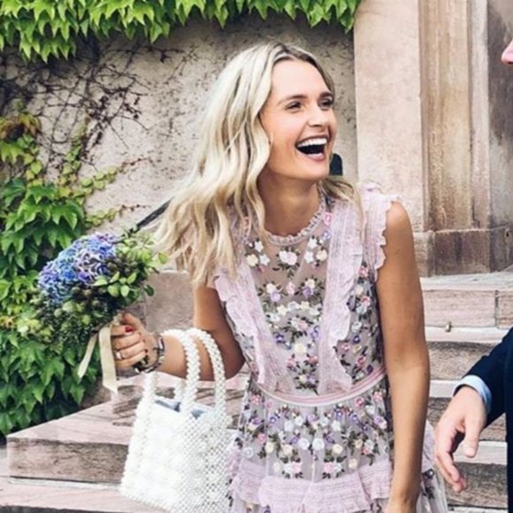 BHLDN Needle & Thread Dress Gown fits size US 2 4 $600 - Picture 5 of 12